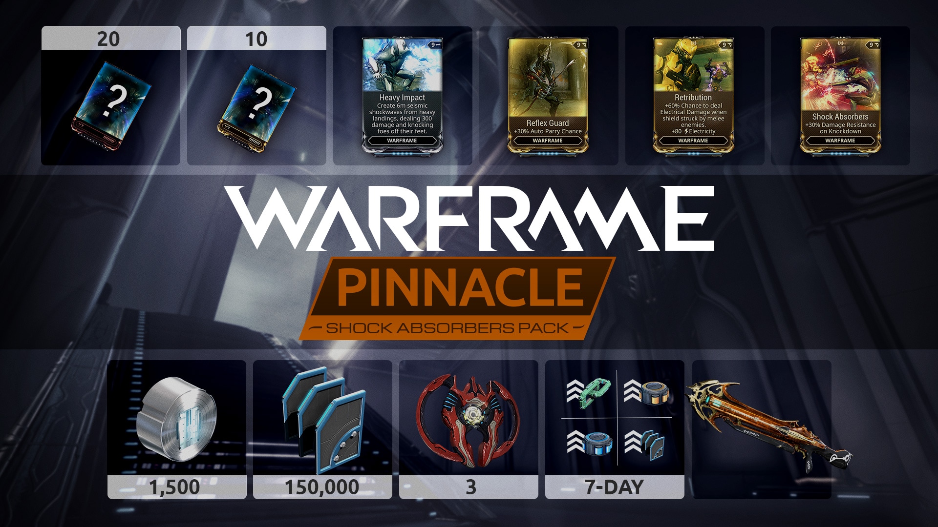 Buy Warframe Shock Absorbers Pinnacle Pack Steam Gift GLOBAL Cheap