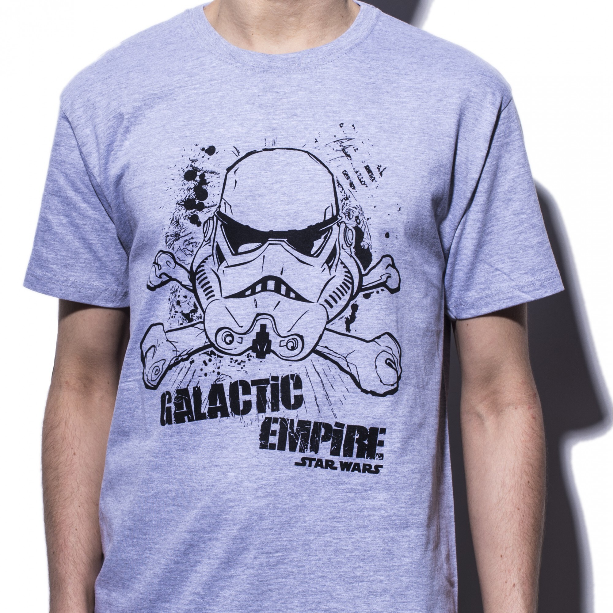 STAR WARS - Tshirt "Galactic Empire" man SS sport  - basic XL Gray - 1
