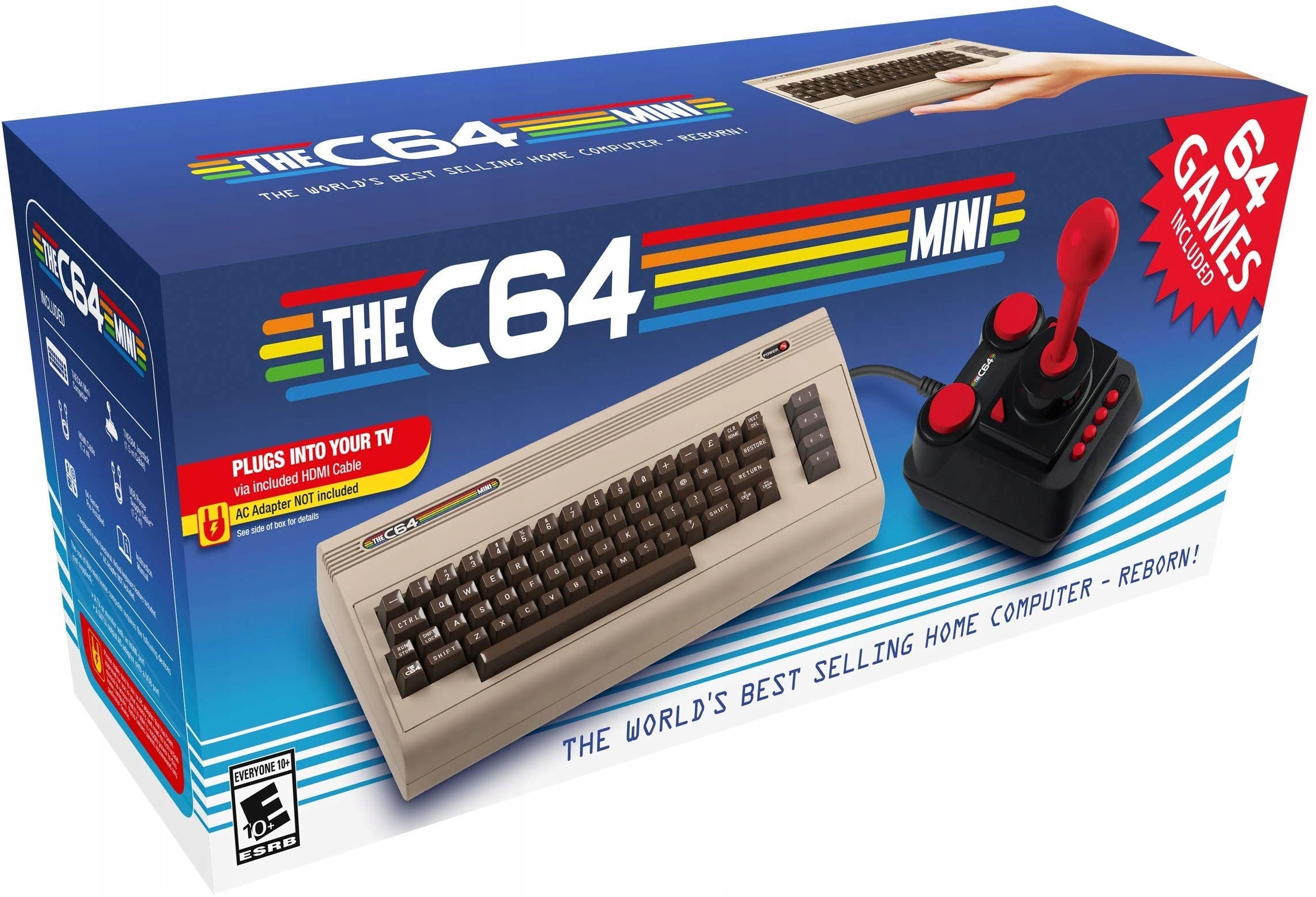 C64 Mini Commodore + Joystick + 64 Gry Wersja USA - 1
