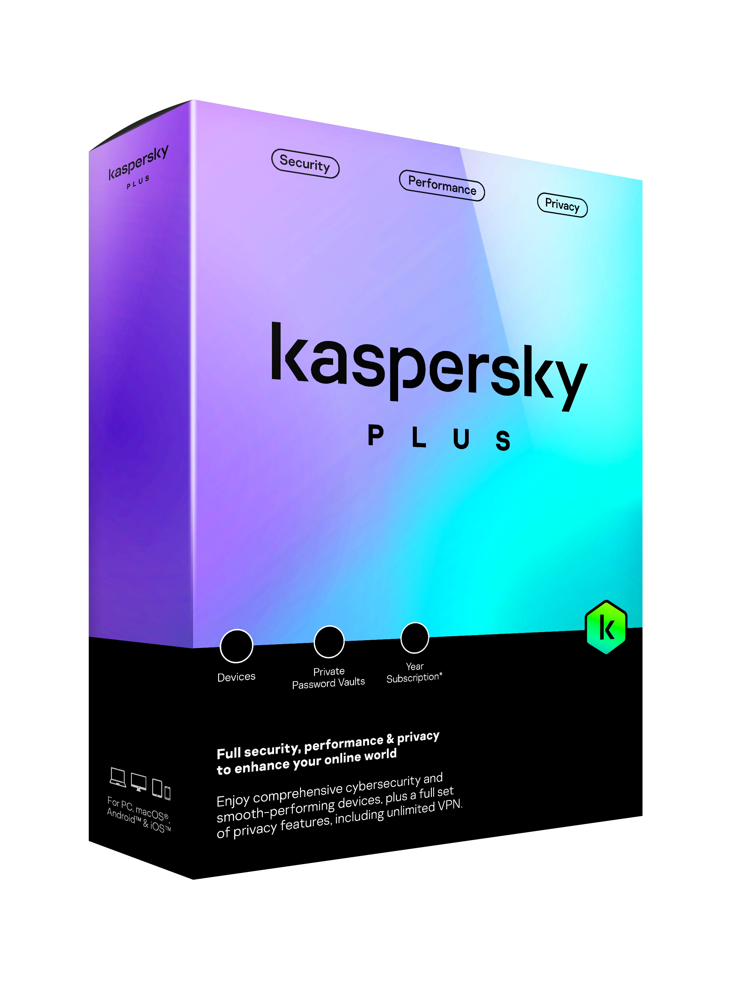 Kaspersky Plus 2022 (10 Devices, 1 Year) - Kaspersky Key - NORTH & CENTRAL & SOUTH AMERICA - 1