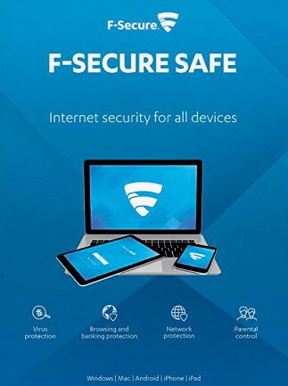 F-Secure SAFE Internet Security (PC, Android, Mac) - 1 Device, 1 Year - F-Secure Key GLOBAL - 1