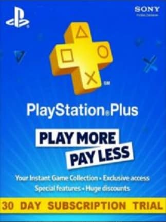 Playstation Plus Trial CARD PSN UNITED KINGDOM 30 Days - 1