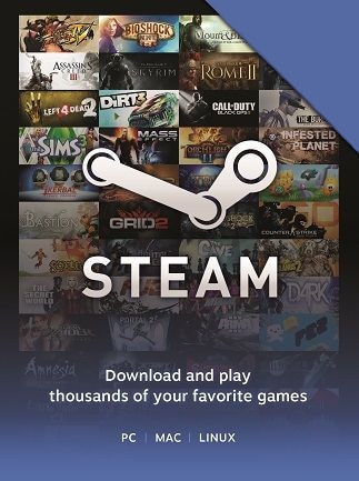 Steam Gift Card 1 EUR - Steam Key - For EUR Currency Only - 1