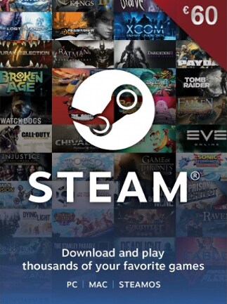 Steam Gift Card 60 EUR Steam Key - For EUR Currency Only - 1
