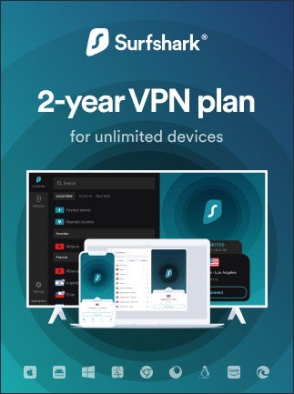 Surfshark VPN 2 Years - Surfshark Key - GLOBAL - 1