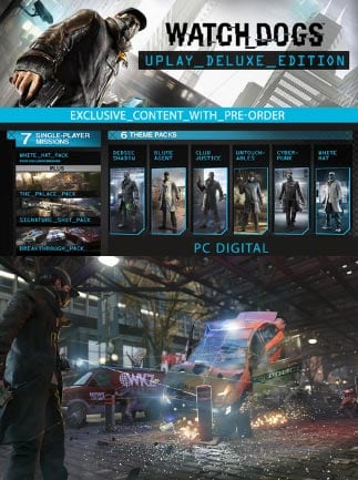 Watch Dogs Deluxe Edition Exclusive Content Ubisoft Connect Key Global