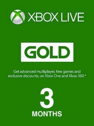Xbox Live GOLD Subscription Card 3 Months - Xbox Live Key - NORTH AMERICA - 1