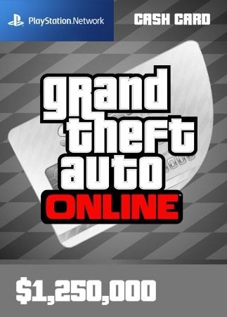 Grand Theft Auto Online Great White Shark Cash Card 1 250 000 Psn Key Global