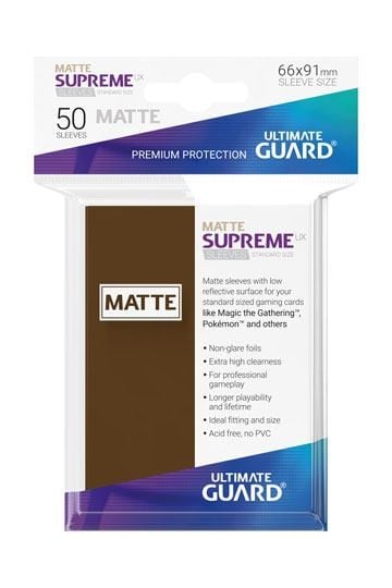 Ultimate Guard Koszulki Supreme UX Standard Matte Brązowe (50) - 1