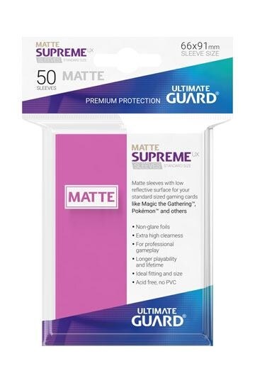 Ultimate Guard Koszulki Supreme UX Standard Matte Różowe (50) - 1