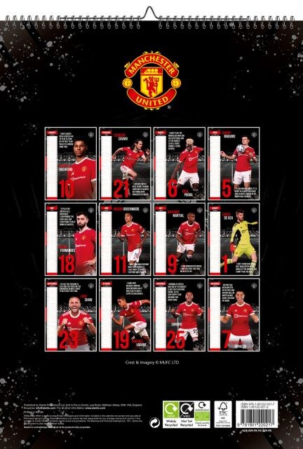 Manchester United FC - kalendarz A3 na 2022 rok - 3