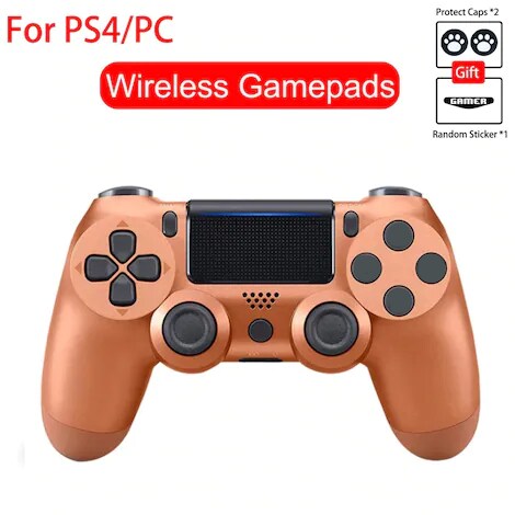 Bluetooth Controller For Playstation 4 Pro, Slim, Standard, PS3 and PC Bronze - 1