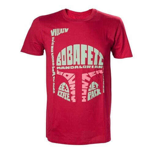 Star Wars - Boba Fett Word Play T-shirt M Red - 1