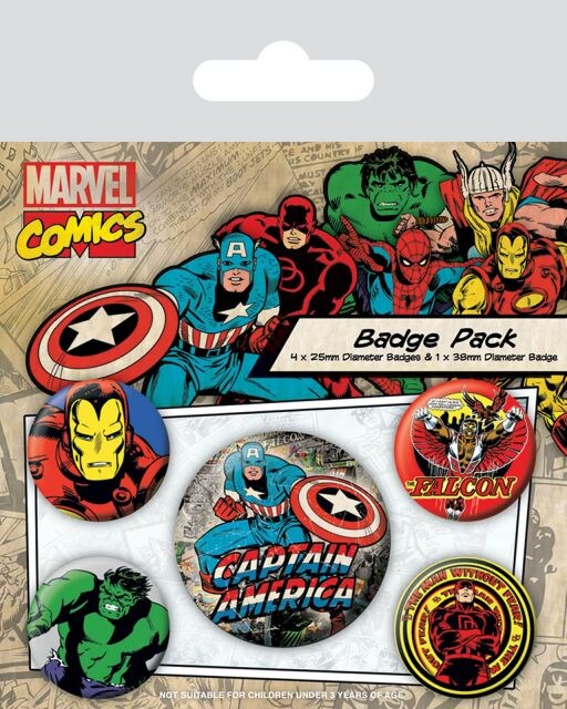 Marvel Comics Captain America - przypinki - 1
