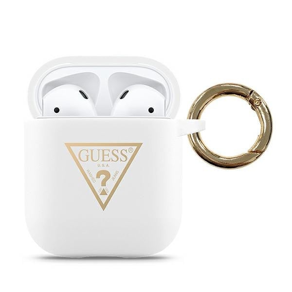 Personligt rigtig meget mastermind Buy Etui Guess GUACA2LSTLWH Apple AirPods cover biały/white Silicone  Triangle Logo - Cheap - G2A.COM!