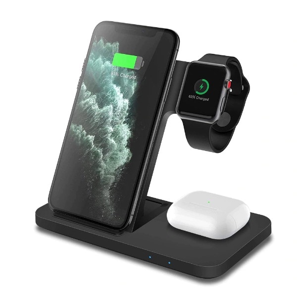 Qi Wireless Charger Stand Type B  Black - 2