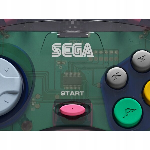 SEGA Saturn Official Wired Gamepad Grey Original Saturn Port - 7
