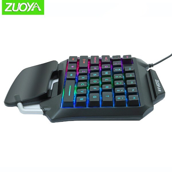 Buy Single Handed Gaming Membrane keyboard Black Cheap