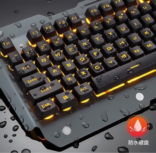 2021x Mechanical Keyboard RGB LED Backlight Plug And Play White/Black Keyboard Ergonomic Design Waterproof Gaming Keyboa Black - 1