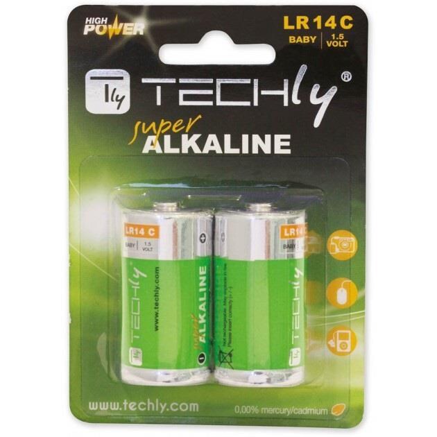 Baterie Alkaliczne Techly 1,5V C R14, 2Szt. Ibt-Kal-Lr14T - 1