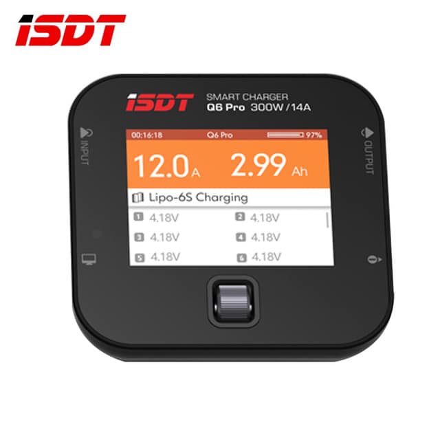 ISDT Q6 Pro BattGo 300W 14A Pocket Lipo Battery Balance Charger Portable Charger (PRODUCT)REDTM - 1