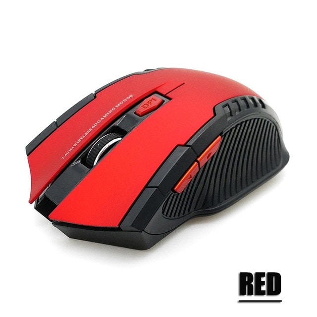Wireless Mice With USB Receive Red - 1