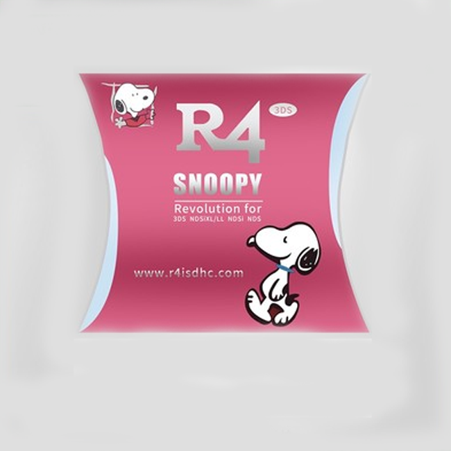 2020 R4 SDHC Game Card SNOOPY Limited Edition & USB Adapter Pink - 2