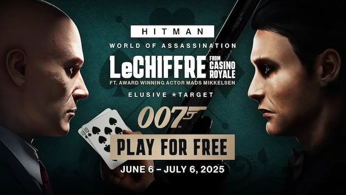 007 and Hitman Collab Brings Le Chiffre in Free Crossover Level