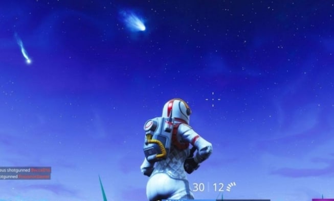 Comet sighted in Fortnite, it's an omen