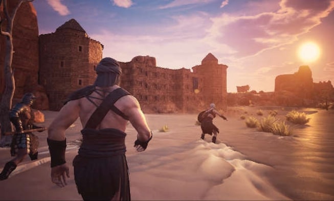 Conan Exiles is about building and huge creatures destroying homes