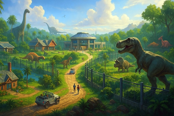 Dinosaur Park Builder Games