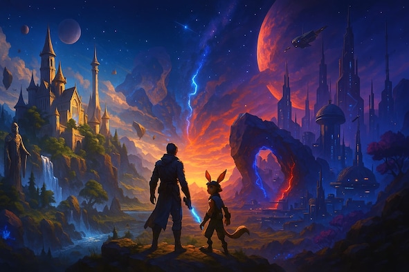 Games mixing Sci-Fi and Fantasy like Split Fiction