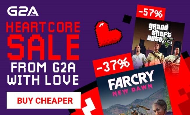 Get cozy with your gaming SO with G2A's Heartcore Sale
