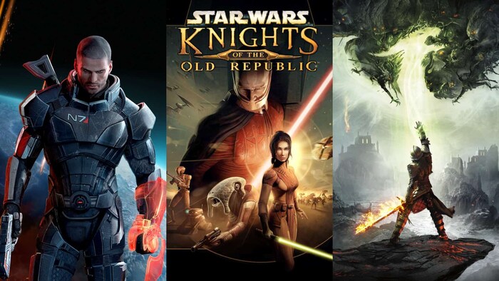 The ranking of BioWare's video games