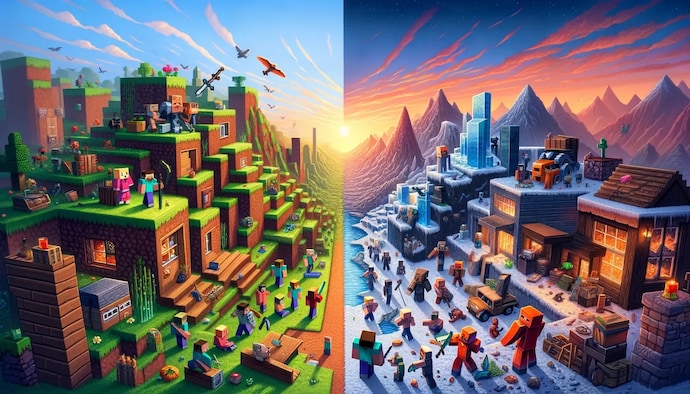 Minecraft Java vs Windows 10 Version