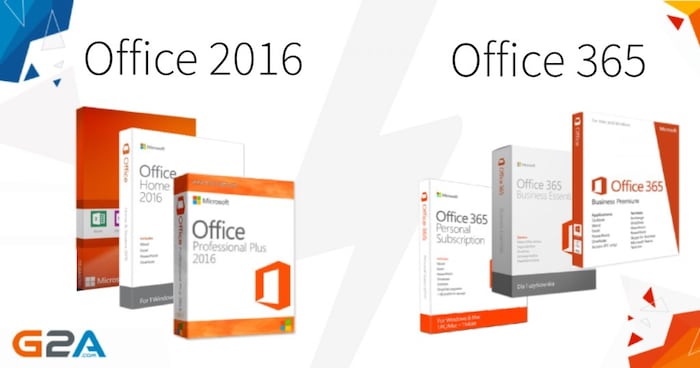Office 2016 vs Office 365 Comparison