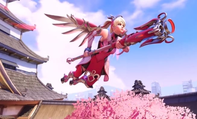 Overwatch's Pink Mercy takes to the skies to fight cancer