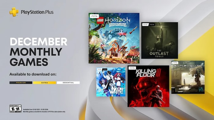PlayStation Plus December 2025 Games: LEGO Horizon Adventures, Killing Floor 3 & More