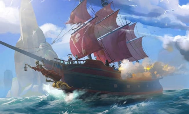 Sea of Thieves shown during the Microsoft conference. Again