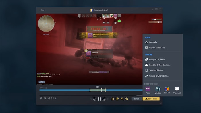 Steam releases the built-in game-recording feature