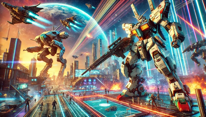 Video Games with Mecha Robots