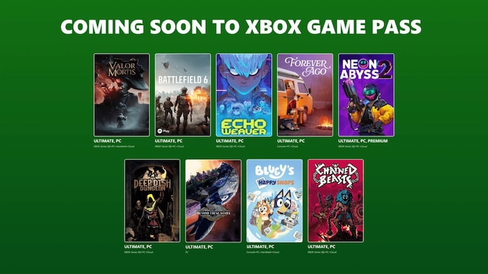 Xbox Game Pass October 2026 Wave 1 adds Battlefield 6, Valor Mortis and ...
