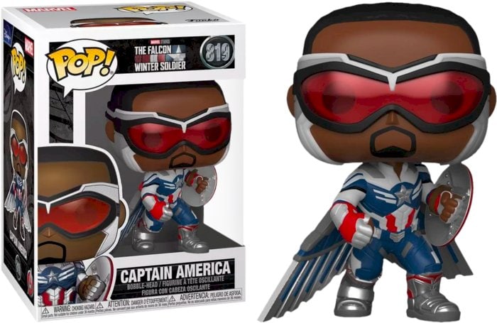 Marvel: The Falcon and the Winter Funko POP Captain America 819 GameStop Exc - 1