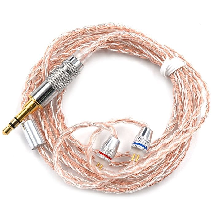 KZ Copper and Silver Hybrid Plating Upgrade Line Earphone Cable for KZ ZST MMCX PIN - 1