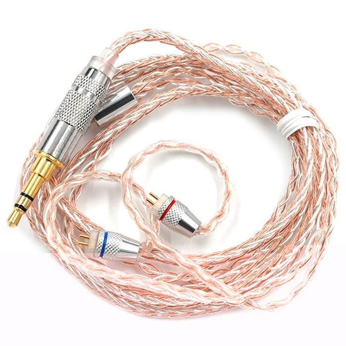 KZ Copper and Silver Hybrid Plating Upgrade Line Earphone Cable for KZ ZST MMCX PIN - 2