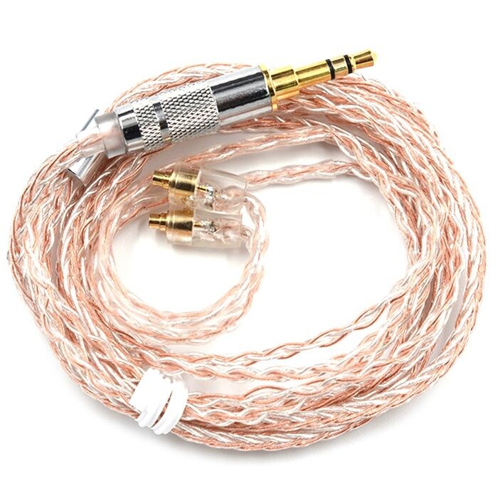 KZ Copper and Silver Hybrid Plating Upgrade Line Earphone Cable for KZ ZST MMCX PIN - 3