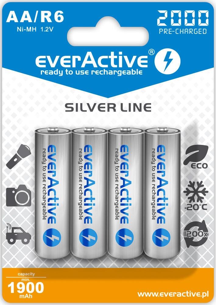 Akumulatorki Aa/R6 Everactive Silver Line 2000 Mah 4 Sztuki - 1