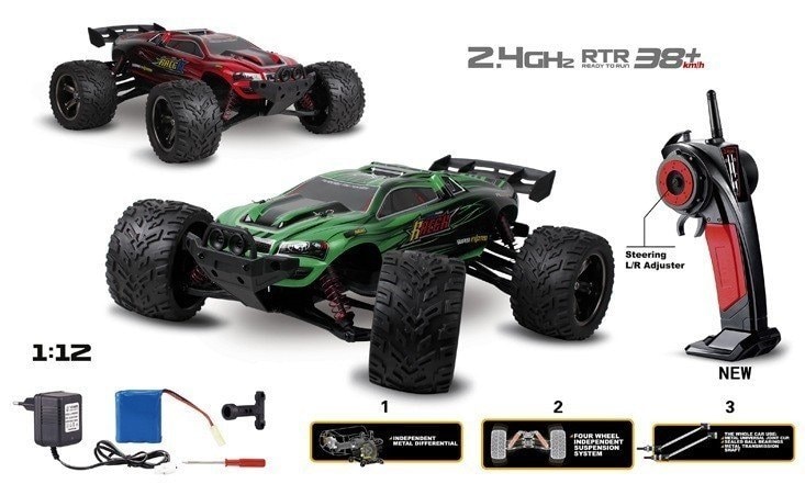 Truggy Racer 2WD 1:12 2.4GHz RTR - Zielony - 6