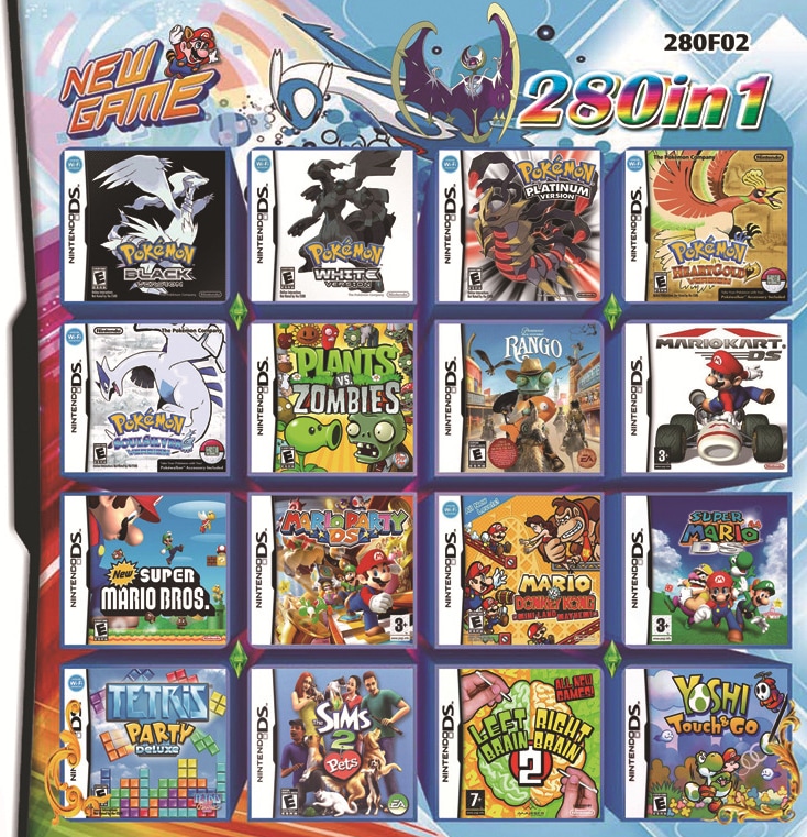Buy 280 In 1 Video Game Card Cartridge For Nintendo Nds Ndsl Ndsi 2ds 3ds Nintendo 3ds Cheap G2a Com