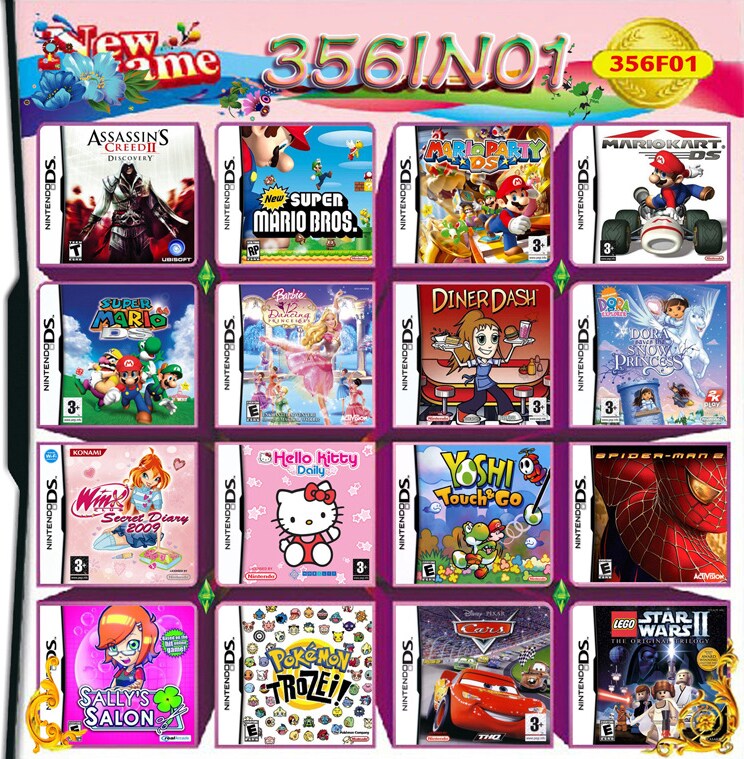 Buy 356 In 1 Video Game Cartridge Compilation Card For Nintendo Ds 3ds 2ds Console Nintendo 3ds Cheap G2a Com